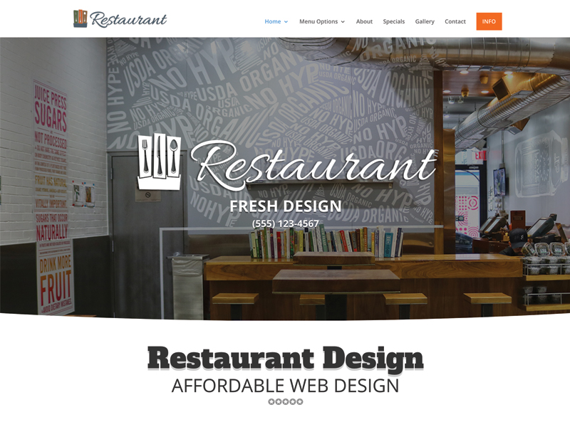 Restaurant Web Design The 01