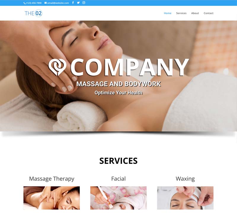 Affordable Massage Therapy Web Design